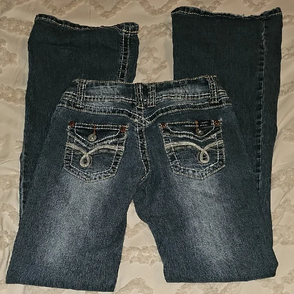 Angels Stylish Blue, Boot Cut Jeans - Picture 4 of 13